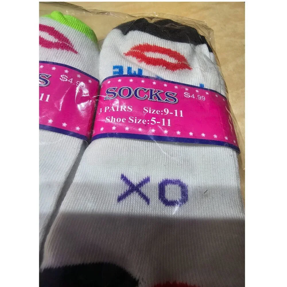 Women's Fancy Designer Socks, Crew Socks, 12-pack
